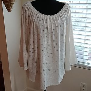 Melissa Paige eyelet blouse
